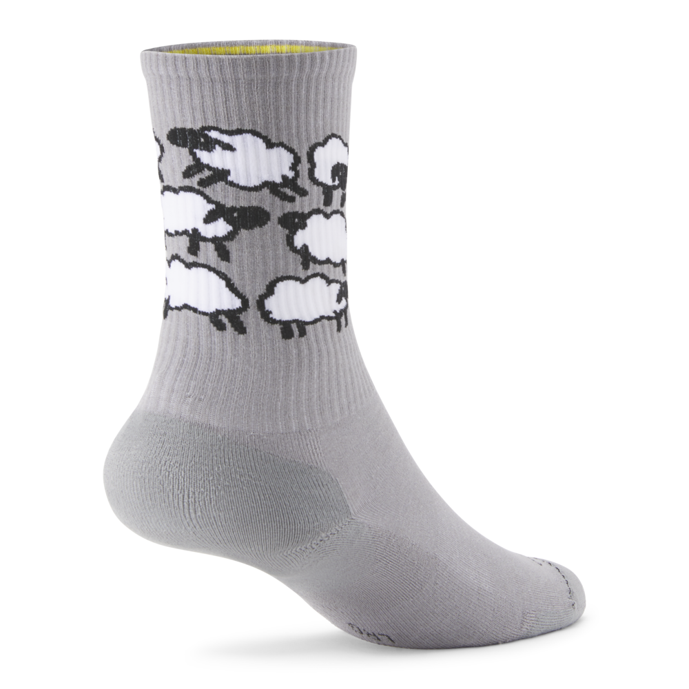 Alternative view of Anytime Crew Sock - Medium Grey/Blizzard (Natural Black) - Sheep