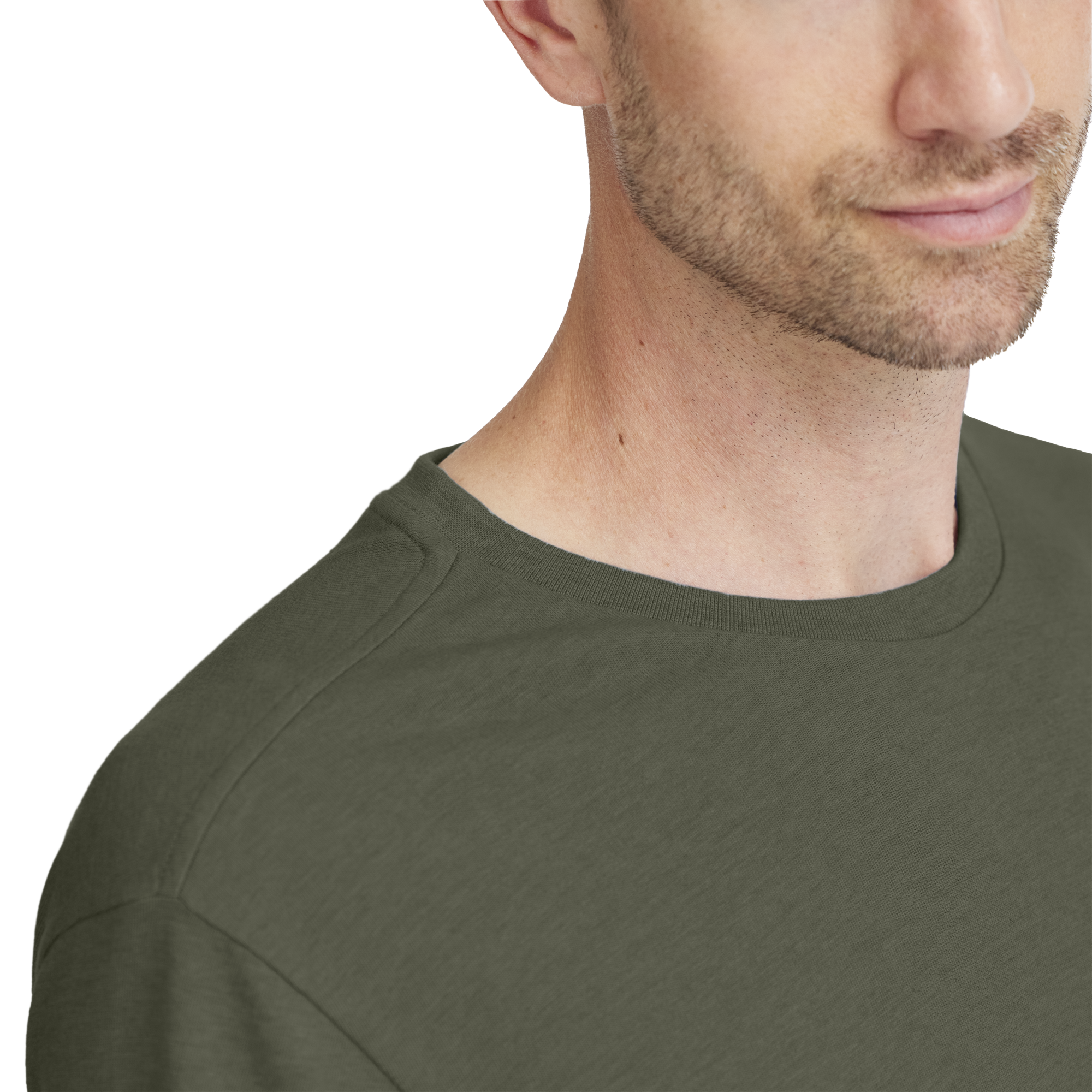 Alternative view of Men's Soft Merino Tee - Thunder Green