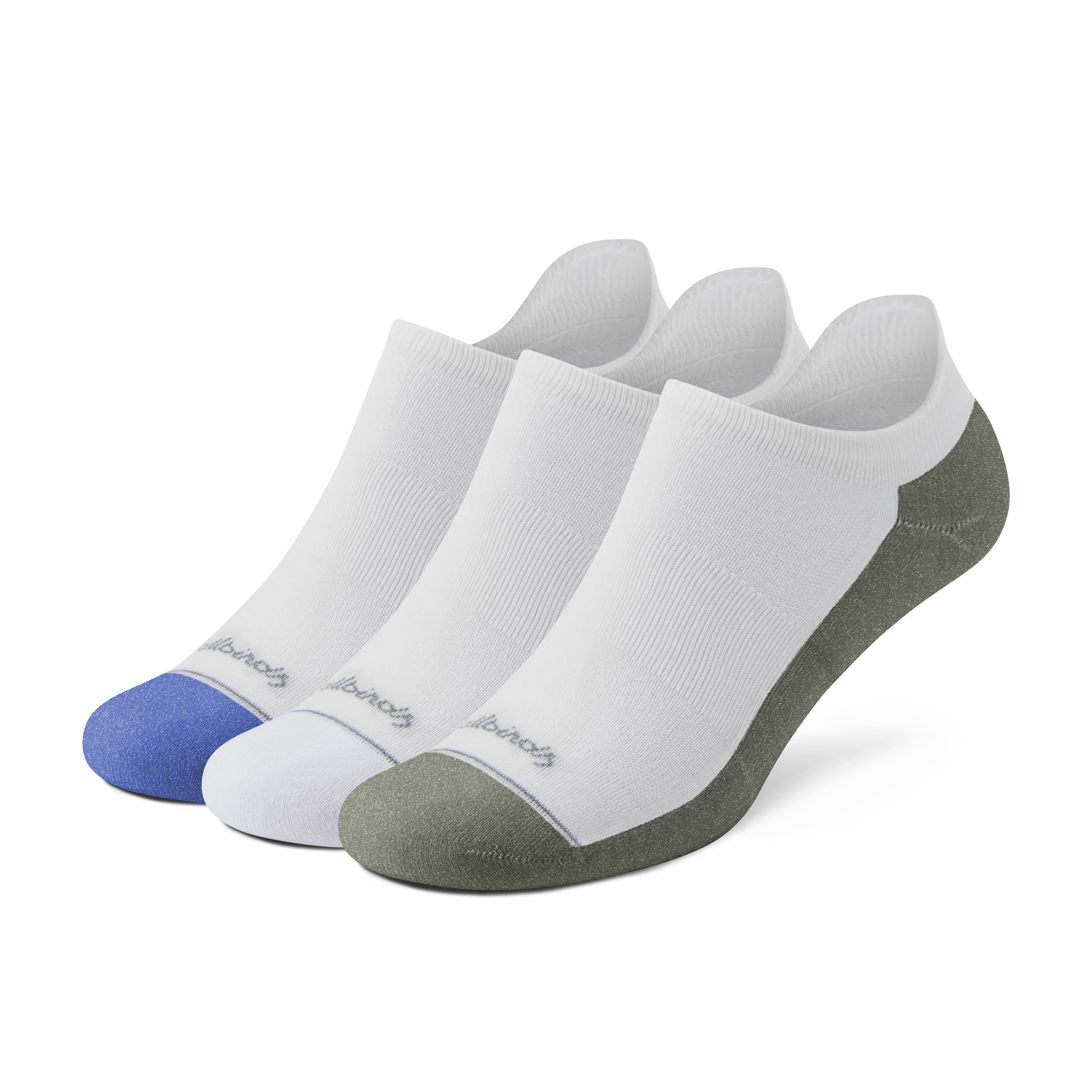 Anytime Ankle Sock 3 Pack - Blizzard/Royal Blue/Thunder Green