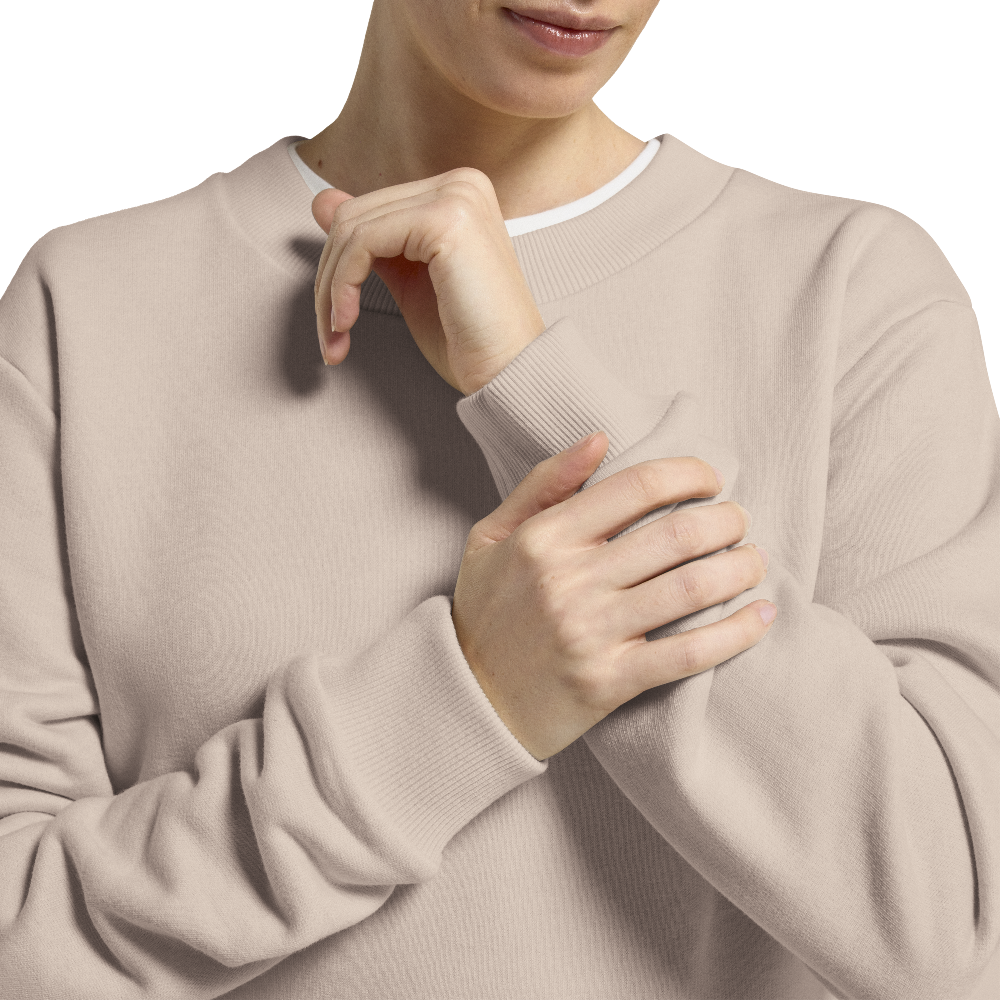 Women's Merino Blend Sweatshirt - Mushroom - Image 3