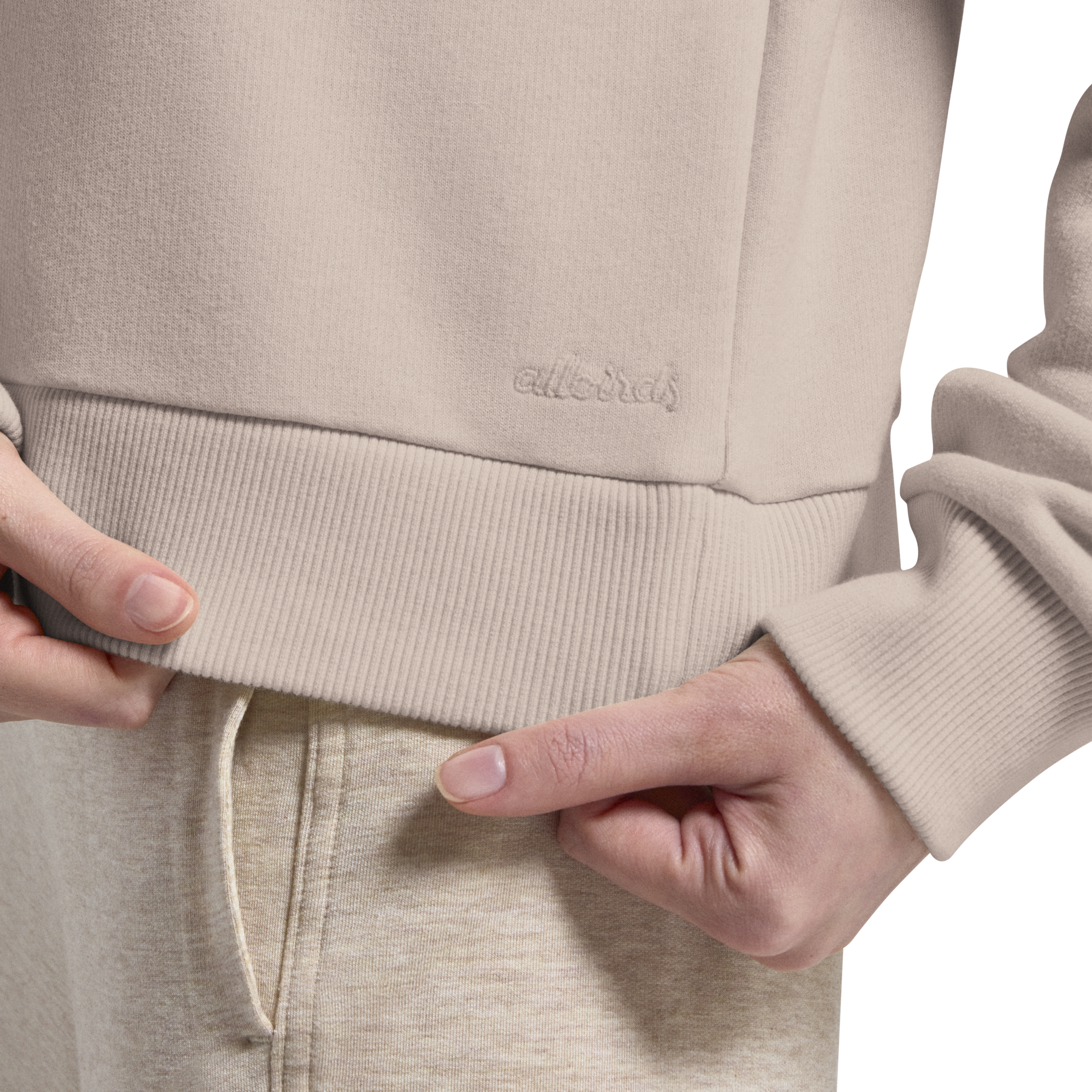 Women's Merino Blend Sweatshirt - Mushroom - Image 4